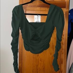 Zara long sleeve crop